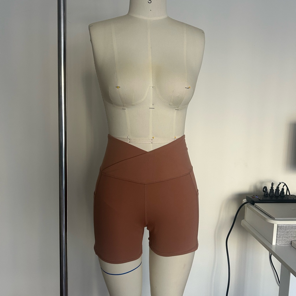 Revolve Women's High-Waisted Brown Athletic Shorts